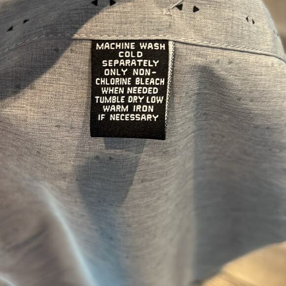 NWT Shaquille O'Neal Big Tall Button Down Long Sleeve Pattern Dress Shirt 4XLG - Picture 12 of 12